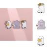Cute And Quirky Cartoon Ghost Reading Series Alloy Brooch Fun Halloween Themed Pin