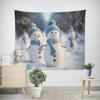 Рождество Новый год Рождественская елка Снеговик Узор Гобелен Гостиная Диван Салон автомобиля Декоративный Гобелен
