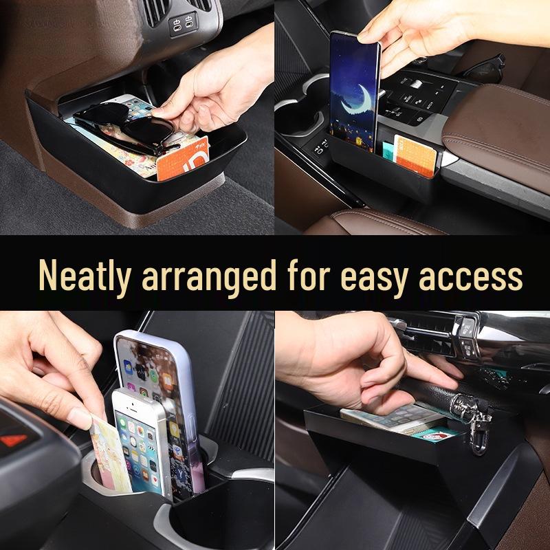 23-24 BMW X1/iX1 Center Console Storage Tray with Phone Holder