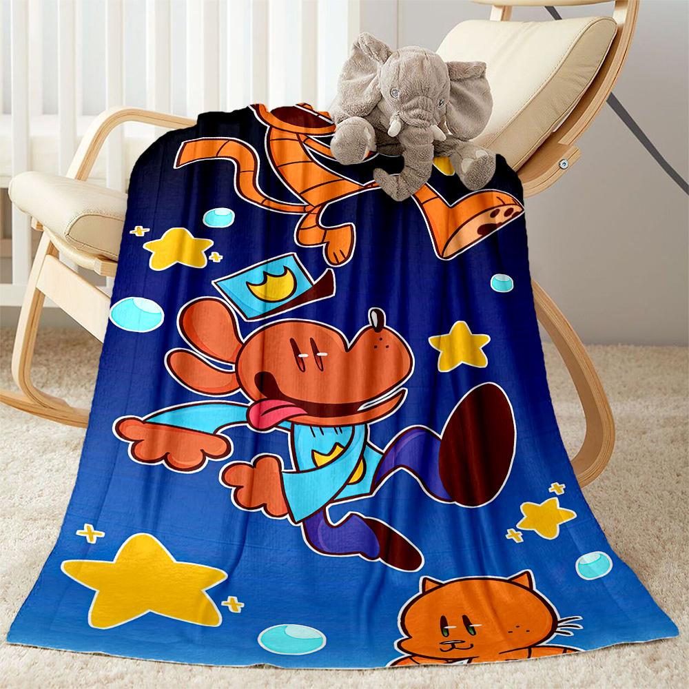 Dog Man Style Blankets are suitable for living rooms,making them an ideal choice for outdoor travel and gifts.