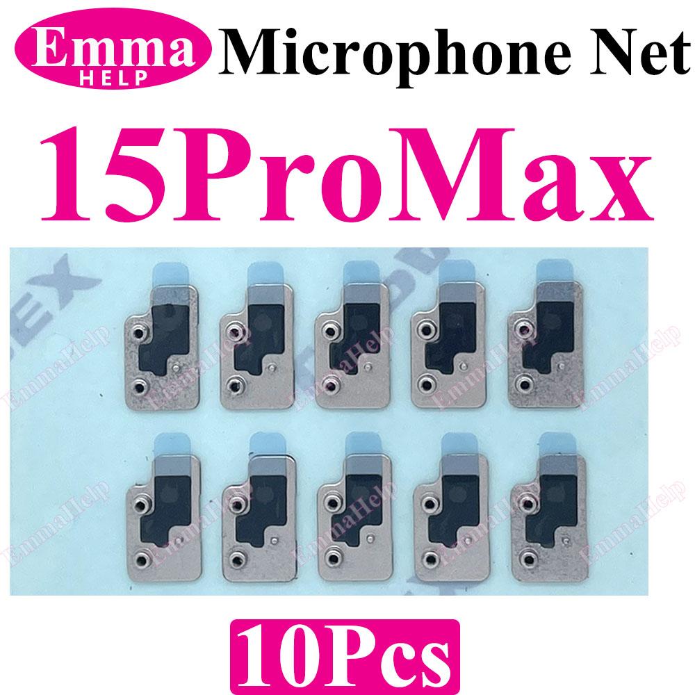 10 шт. Защитная сетка для микрофона на задней панели для iPhone 11 12 13 14 15 16 Pro Max, противопылевая сетка, установка на поврежденную заднюю крышку камеры, микрофон