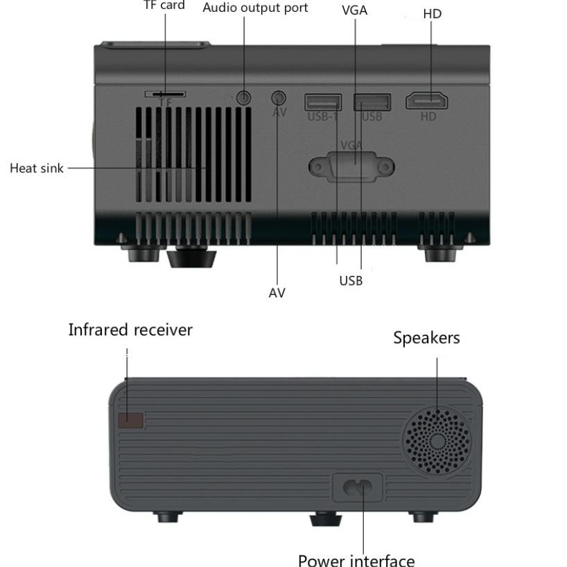W13 Android Smart проектор Full HD 1080P Cast проектор Проектор для домашнего кинотеатра Портативный видеопроектор ЖК-экран Офисный проектор