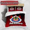 3pcs Duvet Cover Set (1*Duvet Cover + 2*Pillowcase, Without Core), Custom Name Club Deportivo Guadalajara Pattern Bedding Set, Home Bedroom Decor Gift