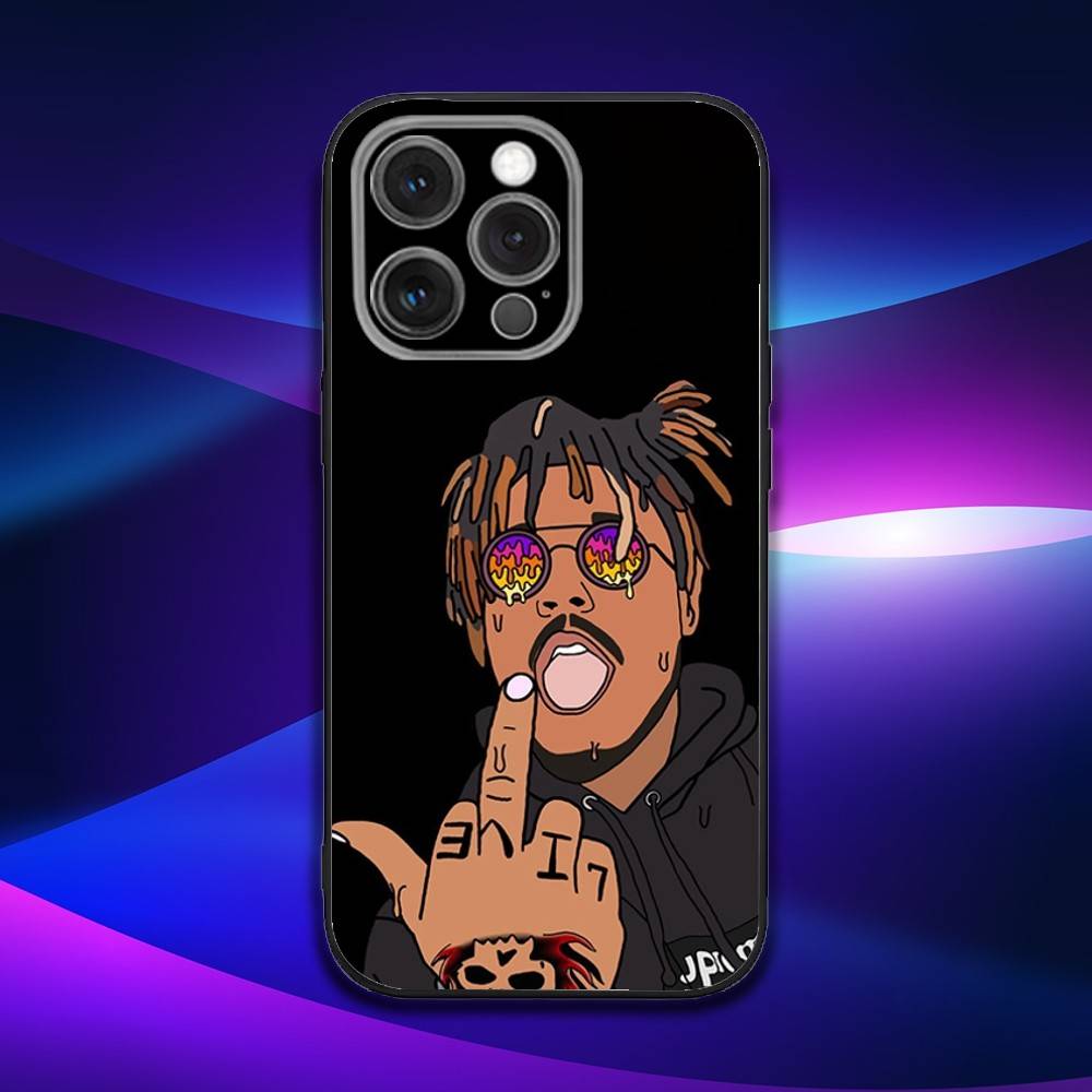 Чехол для телефона рэпера 999 J-Juice W-WRLD для iPhone 16e, 16, 15, 14, 13, 12, 11, Pro, X, XS, Max, XR, Plus, Mini, Мягкий черный чехол