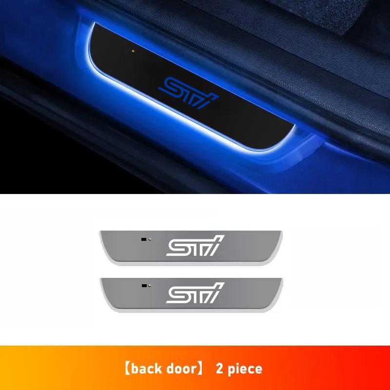 LED Wireless Welcome Pedal Car Scuff Plate Door Sill Light For Subaru STI OUTBACK wvr BRZ XV Impreza d Forester Legacy Ascent
