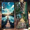 Чехол для телефона с изображением японского аниме-пейзажа для Samsung A24 A12 A14 A32 A50 A70 A20E A20S A10S A22 A30 A40 A34 A54 A42 A52 5G A04s