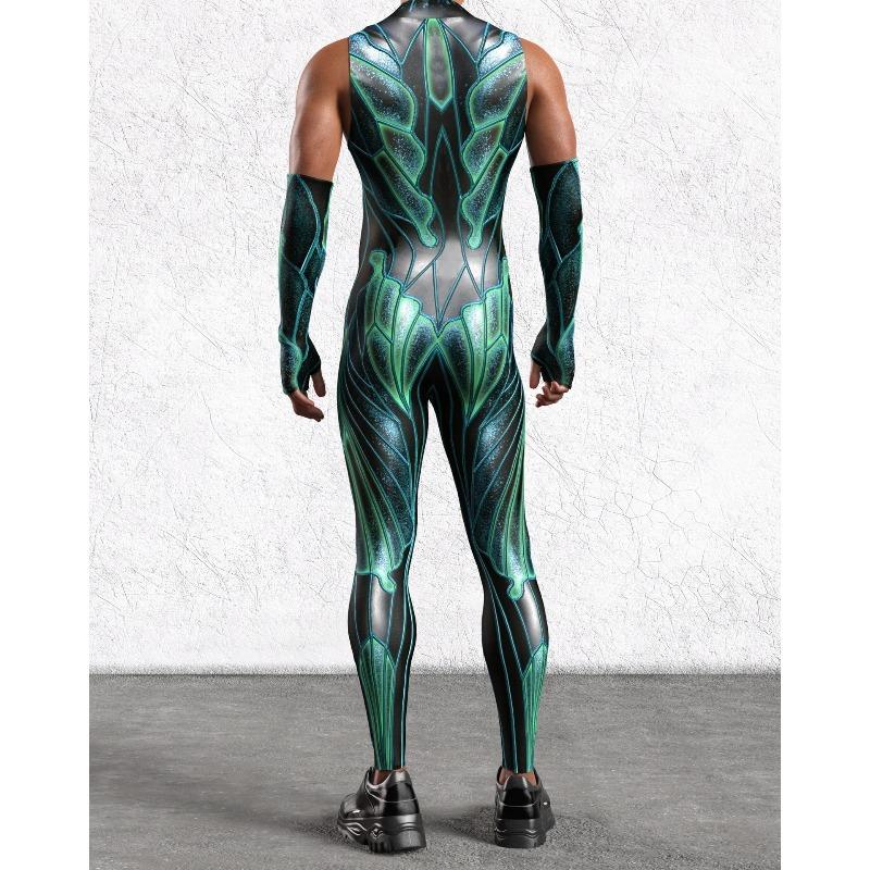 Унисекс Киберпанк 3D цифровая печать Хэллоуин вечеринка ролевая игра наряд для женщин мужчин косплей костюм карнавальный комбинезон