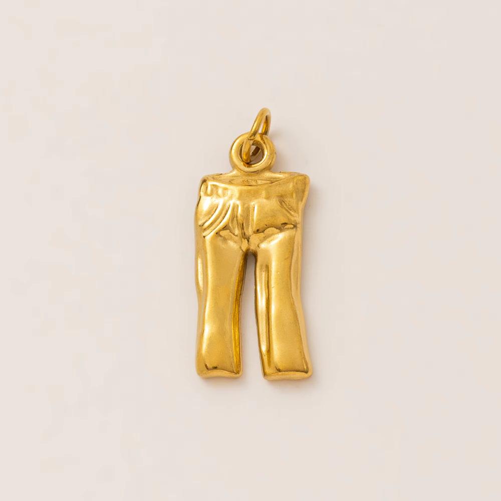 2Pcs Stainless Steel Golden Astronaut Pendant DIY Accessories Fashion Chic Sexy Jewelry Waterproof Wholesale Gift