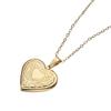 Stylish Pendant Necklace Heart Shaped Locket Collarbone Chain Adjustable Length Choker Fashionable Jewelry for Dates