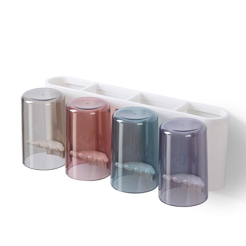 Аксессуары для ванной комнаты, органайзер, держатель для зубных щеток, автоматический дозатор для зубной пасты, держатель для зубных щеток, настенное крепление, набор инструментов