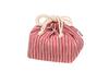 Tatsumiya Drawstring Red W15 D11 H17 05829 Bag, Grass, Size Approx.