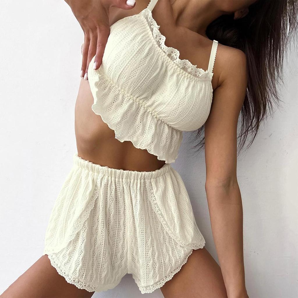 Женский пижамный комплект, бархатные сексуальные однотонные шорты, комплект из двух предметов