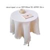 White Round Table Tablecloth Multi-purpose Dinner Tea Table Covers Garden Table Cloth  Dessert