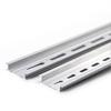 5pcs Universal Type 35mm 0.5 Meter Aluminum Slotted DIN Rail for C45 DZ47 Terminal Blocks Contactor Etc