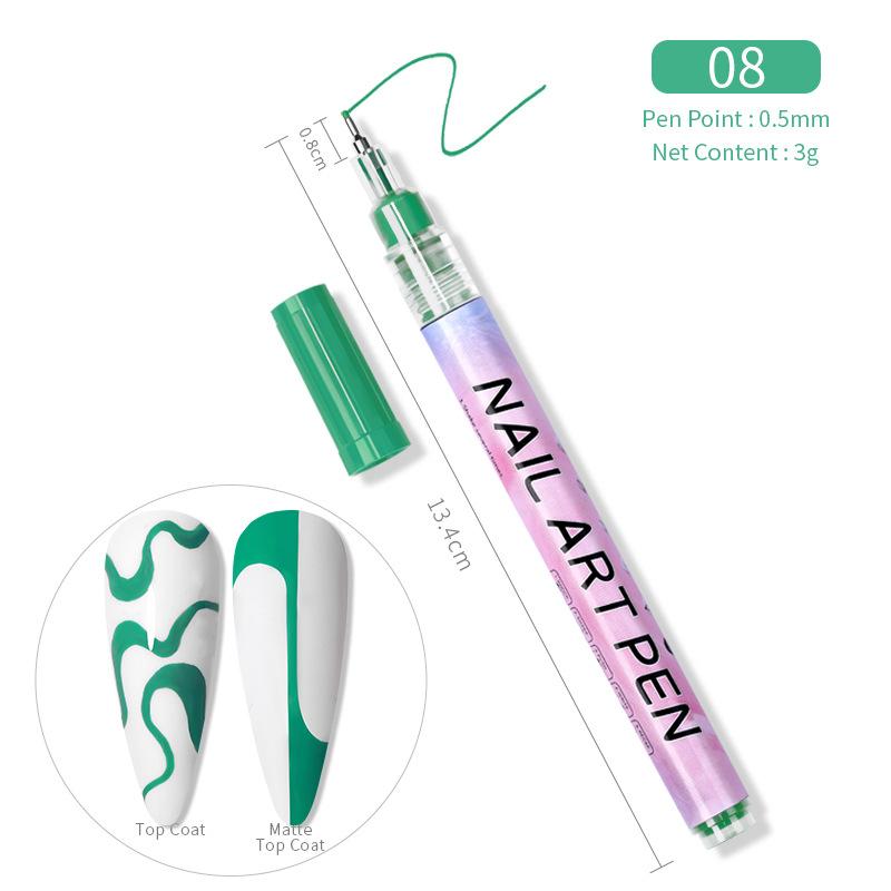 Ручка для маникюра с точками и бусинами, ручка для рисования на ногтях, ручка для рисования на вытягивающихся линиях, ручка для рисования на акриловых красках, ручка для граффити, маникюр своими руками, ручка для маникюра, ручка для рисования на вытягивающихся линиях