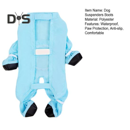 Подтяжки для собак, сапоги, водонепроницаемая обувь для собак, леггинсы, грязенепроницаемая куртка для собак с сапогами, нескользящие штаны для собак, защита лап для прогулок в дождливые снежные дни