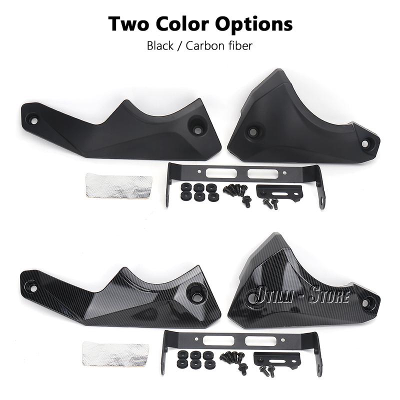 Motorcycle Accessories Engine Guard Protection Cover Black & Carbon fiber For Suzuki GSX-8S GSX 8S GSX8S 2022 2023 2024