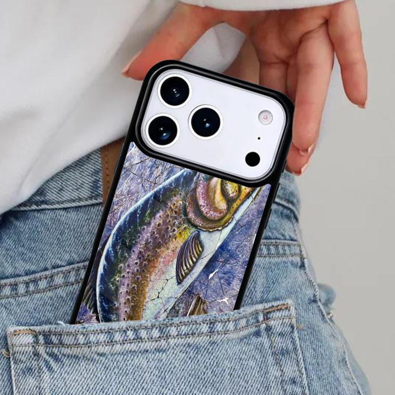 Trout Fishing Phone Case for iPhone 17ProMax 12 13 14 15 16e 17 Pro Max Plus Air Cover