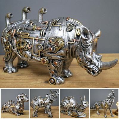 Новая промышленная готическая стимпанк Daschund колбаса собака смола домашняя скульптура орнамент