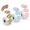 140/230Pcs DIY Blank Label Sticker Rainbow Self-Adhesive Thermal Paper  Stationery