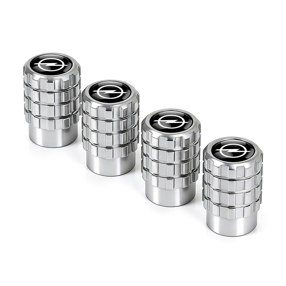 4Pcs Metal Car Tire Valve Stem Caps Auto Accessories For Opel Vauxhall Corsa Astra Insignia Mokka Zafira Meriva Combo Vectra OPC