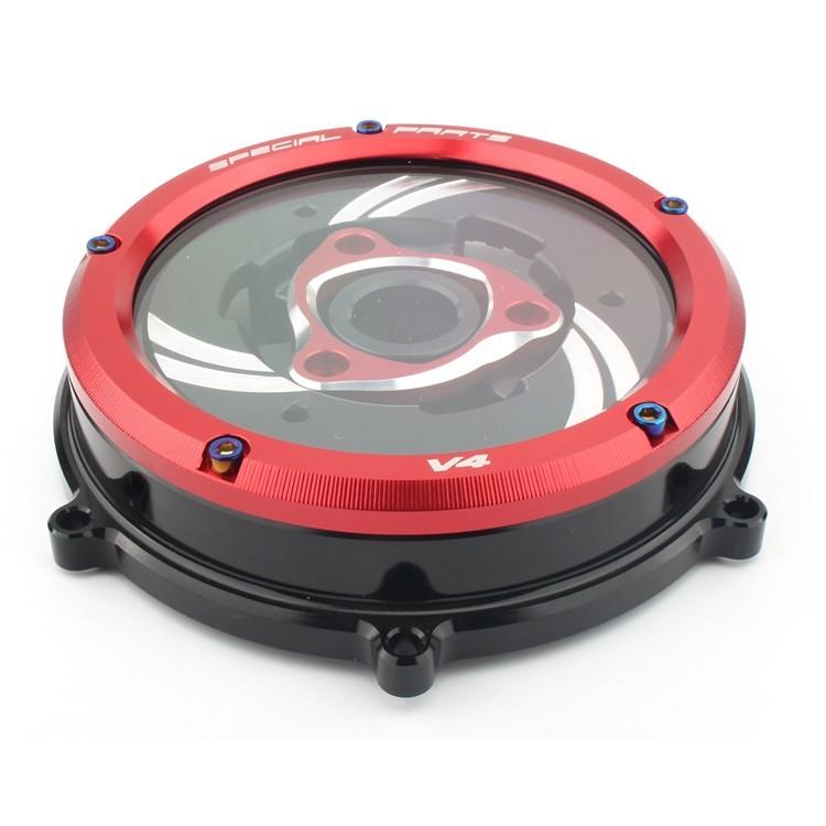 Исключительная прозрачная крышка сцепления для Ducati Panigale V4 S, разработанная для стиля, защиты и