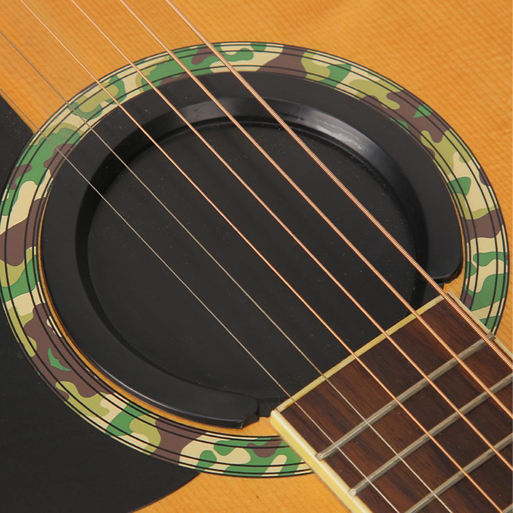 Мягкая силиконовая крышка для резонаторного отверстия акустической гитары, эффективная защита струн, подавитель обратной связи, прочный