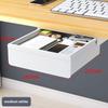 Under-Desk Hidden Drawer Storage Box for Office Workstation