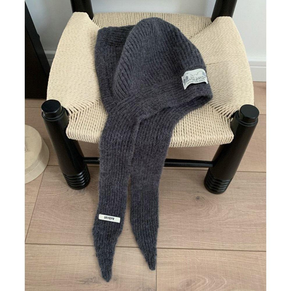Casual Knitted Beanies Cap Portable Balaclava Hat Creative Gift Beret Cap Teenage Girls