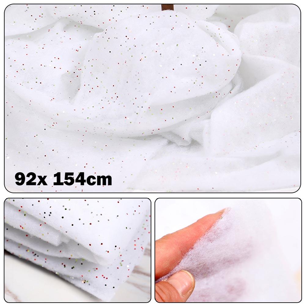 Artificial Snow Blanket Christmas Village Nativity Tree Scene Decoration Flame Retardant Carpet For Home Christmas Party