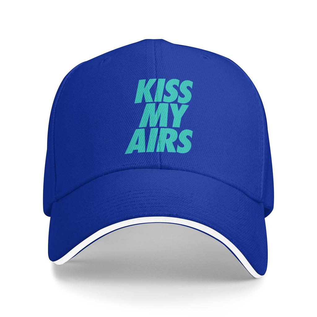 Custom Fashion Kiss My Airs Baseball Cap for WoUnisex Unisex Adjustable Dad Hat Sun Protection Snapback Hats