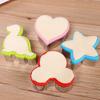 4PCS Sandwich Cutter Set Stainless Steel Non-Slip Dinosaur Bear Heart Star Molds for Bread Cookie Kids Holiday Party Home Baking