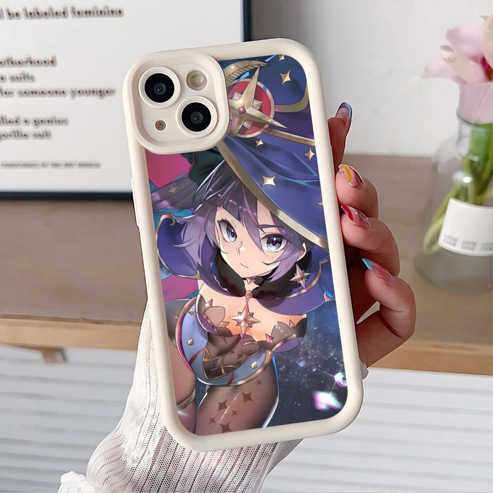 Game GI Mona Thicken TPU Mobile Phone Case for iPhone 17 16 15 14 13 12 11 Air Pro Max Plus Colorful Cover