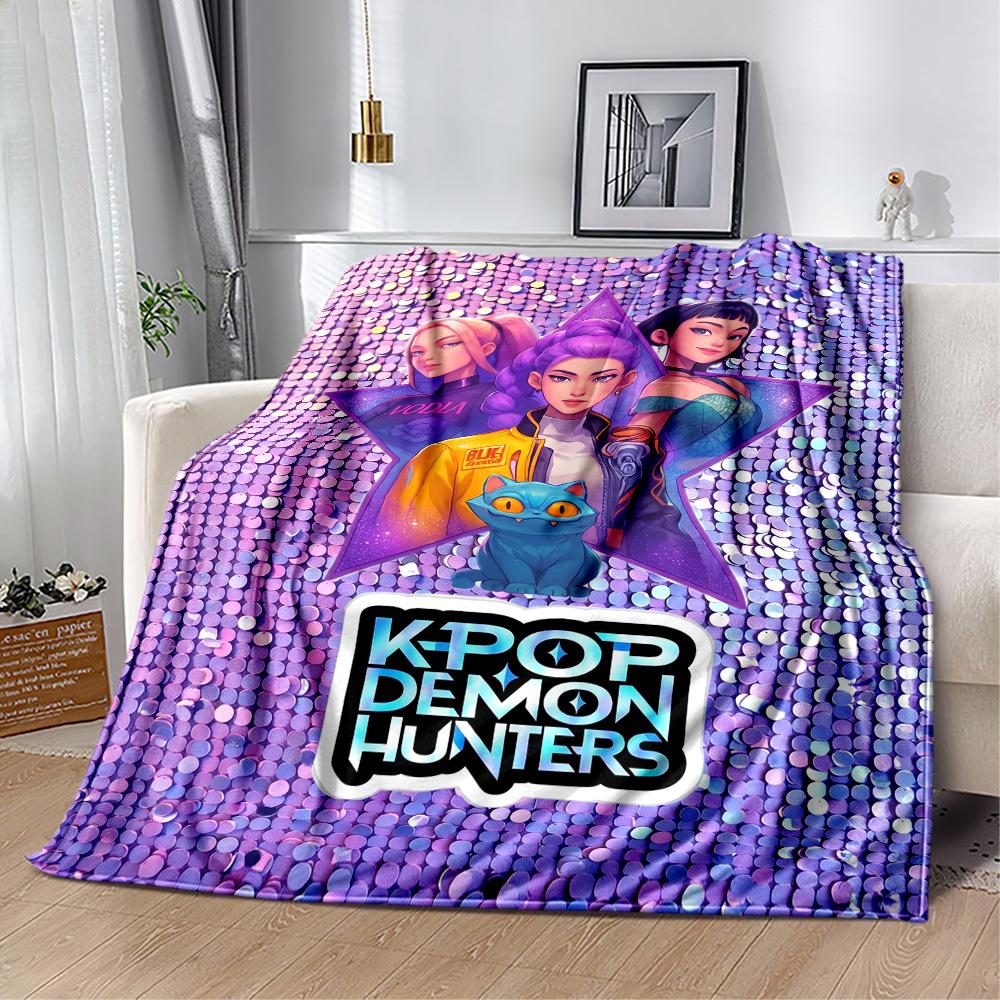 Huntrxx: Neon Warriors Blanket Durable Comfort Great for Picnics Bedding Seaside All-Season Use Warmthful Decor