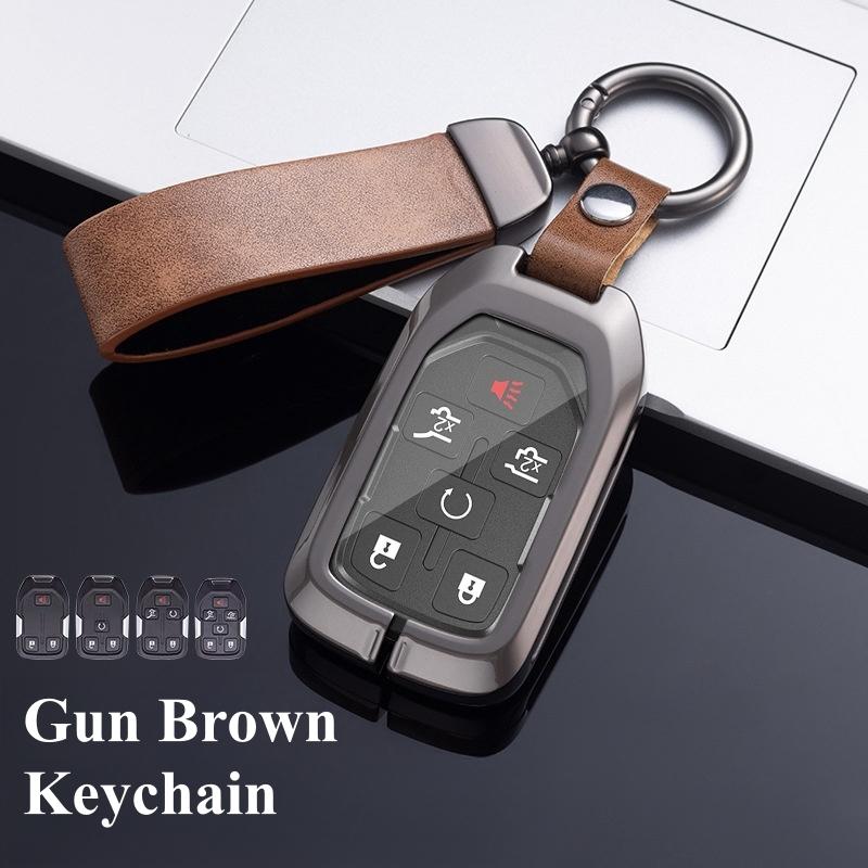 3, 4, 5, 6 кнопок, металлический цинковый чехол для ключей от автомобиля, держатель для GMC Terrain 2019, для Chevrolet Suburban 2019, ракушки для ключей, аксессуары-брелки