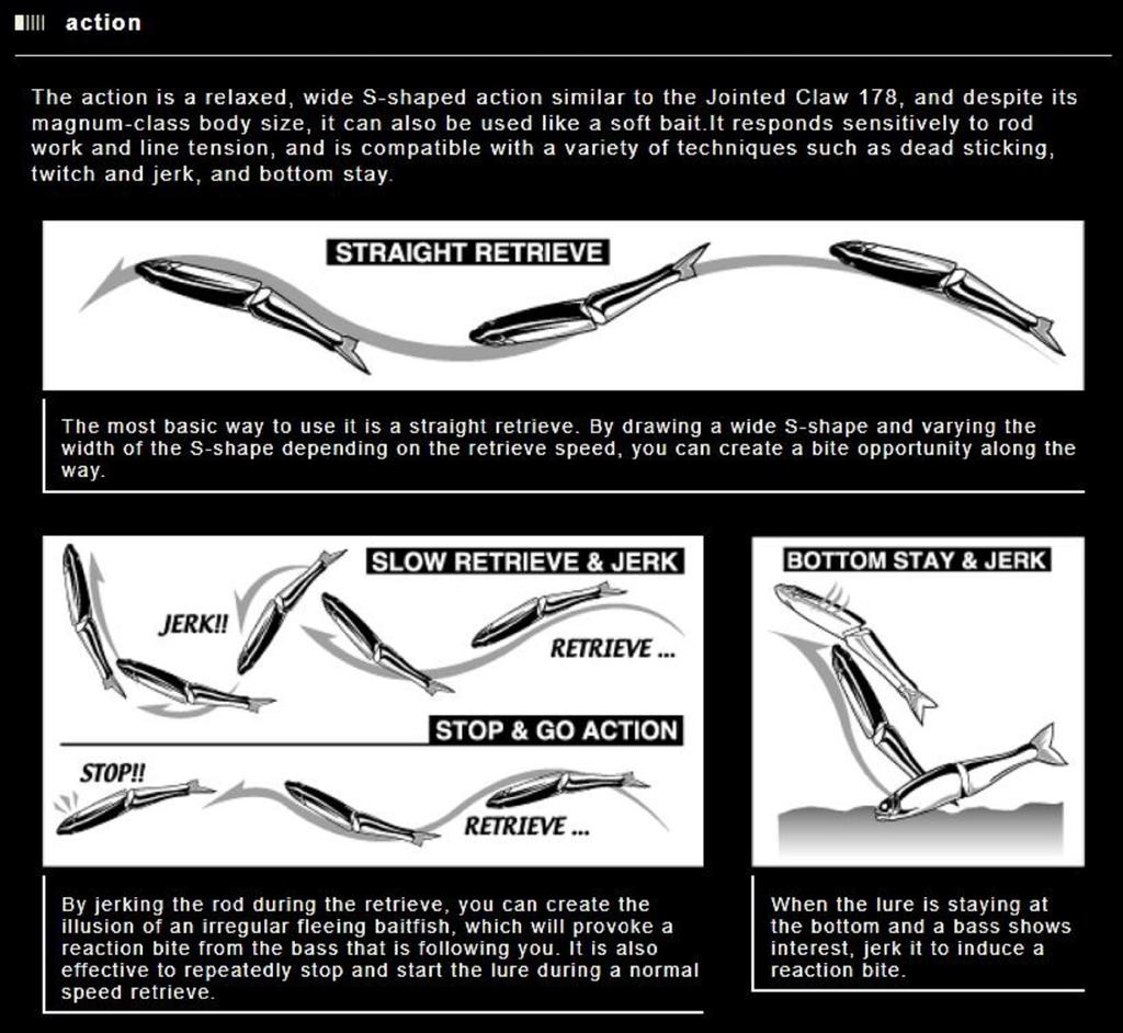 Gan Craft Jointed Claw 230 Magnum Sinking Jointed Lure INT-03 (0179)
