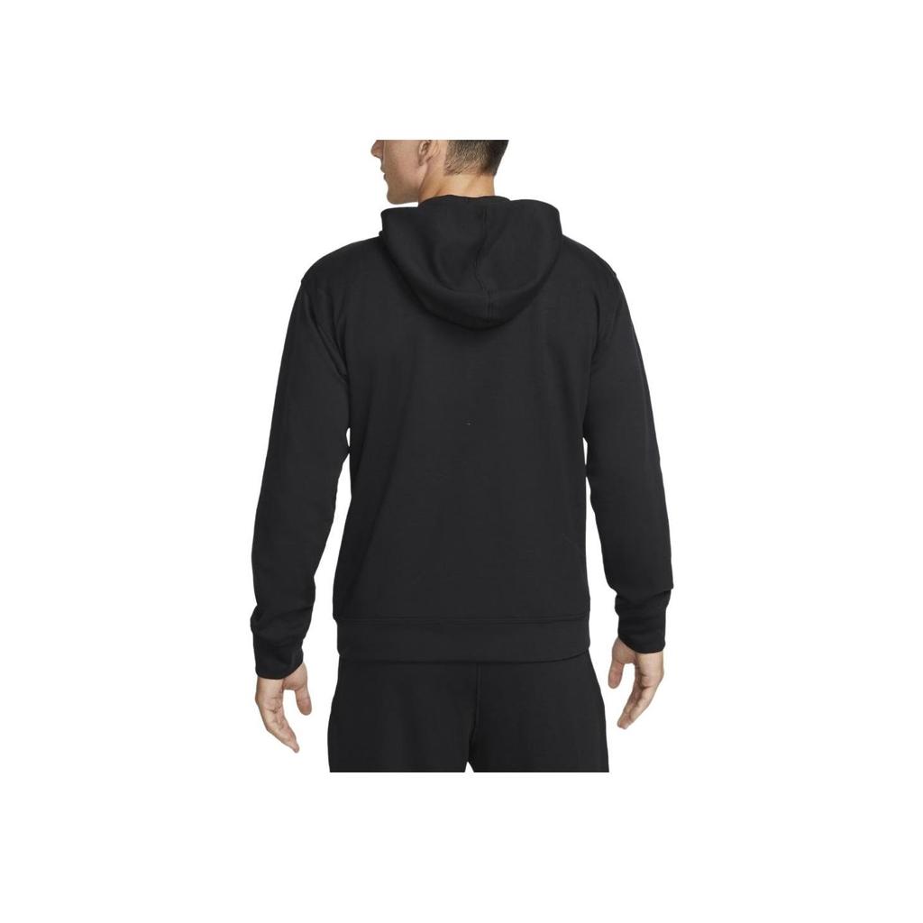 Nike Мужская толстовка с капюшоном на молнии Yoga Dri-FIT Черный DQ4877-010
