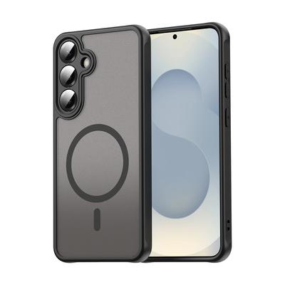 Полупрозрачный противоударный магнитный чехол для Samsung S25 S24 Ultra Plus FE Edge A56 A36 A26 A16 A55 A35 Чехол Magsafe Coque