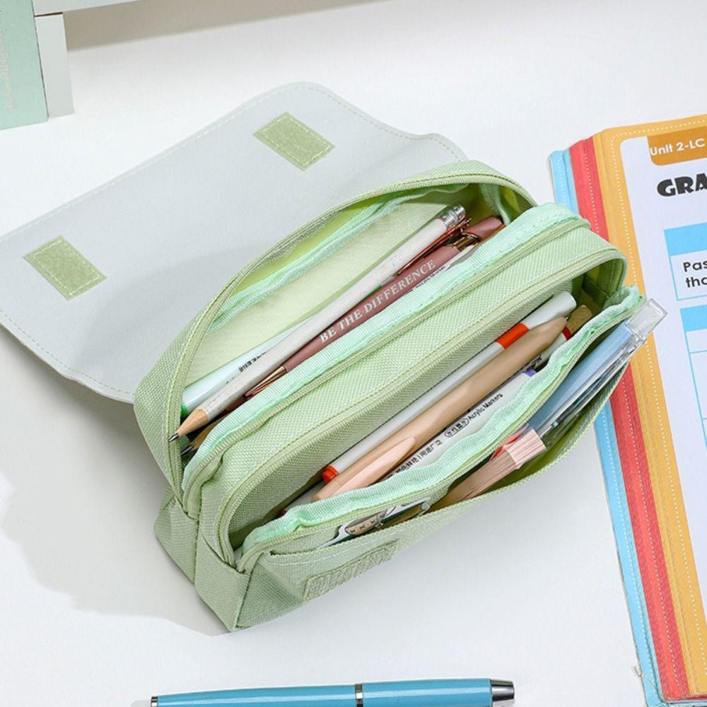 Многослойный пенал Капибара/Панда/Свинья/Кролик Канцелярская сумка Портативный пенал для ручек Студент