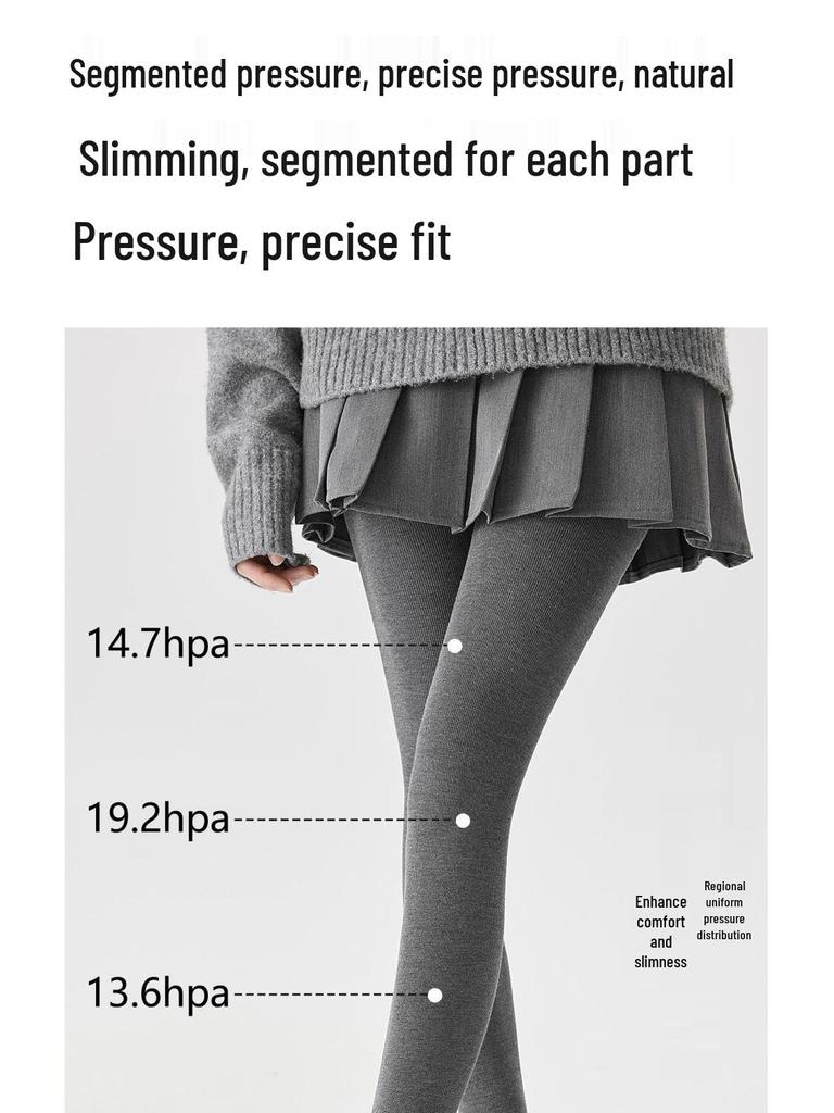 JIAZINI Женские серые микрокомпрессионные утягивающие леггинсы - на флисовой подкладке, не скользят, идеально подходят для весны и осени/зимы.
