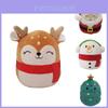 Плюшевая игрушка Squishmallow Санта Клаус Мягкая и приятная на ощупь Рождественская мягкая игрушка-кукла для детей Подарок на день рождения
