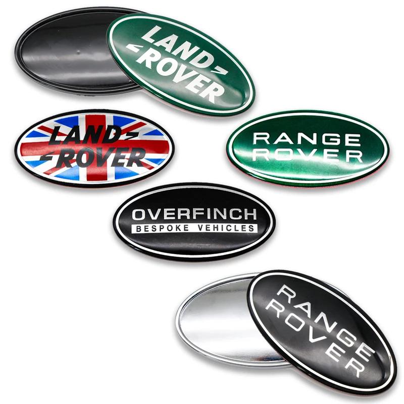 ABS 8.6cm Car Front Grille Trunk Badge Sticker Body For Land Rover Range Rover Evoque Discovery 3 4 Defender 4 Styling Sticker NG4