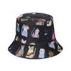 Trendy Pet Print Sun Hat For Women Fisherman Hat With Short Brim
