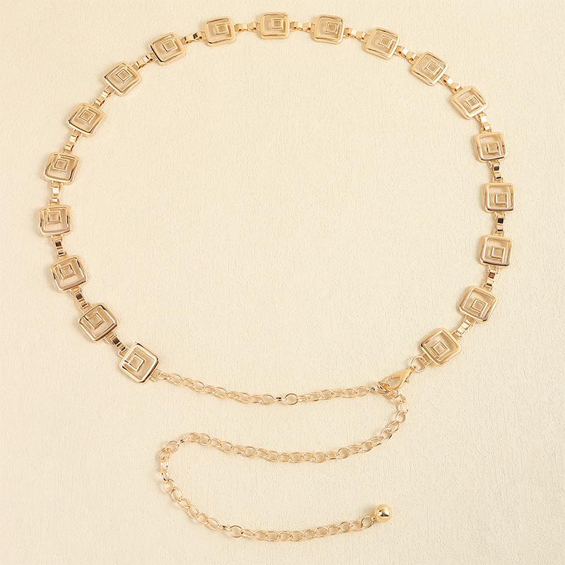 Металлическая цепочка на талию с длинной цепочкой и кисточками, пояс-цепочка на платье, декоративная цепочка, регулируемый пояс в стиле Ins