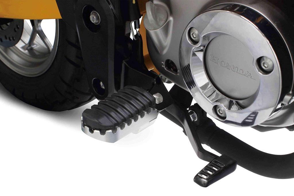 SP Takekawa Комплект широких подножек, Серебристый, Ducks 125, Monkey 125, GROM, MSX125, CB125R, CBR250R 06-13-0091