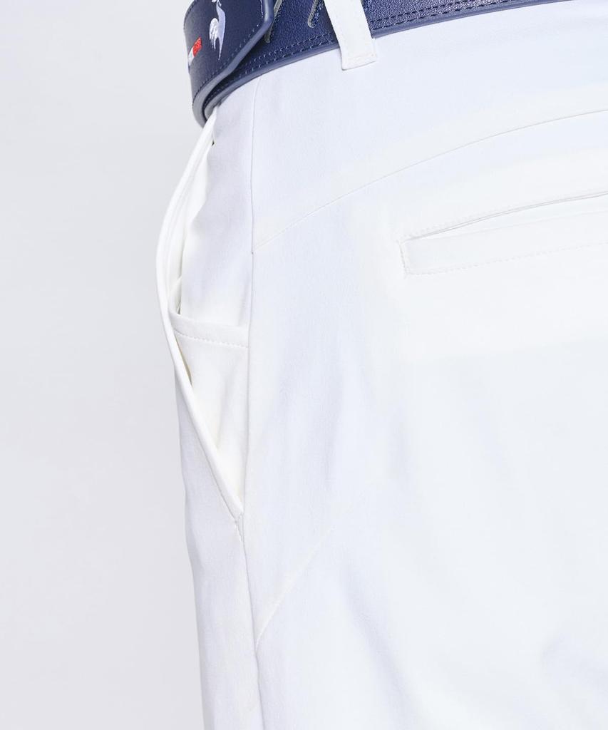 Coq Sportif Golf Cropped Sweat Quick UV Everyday WH00 [Le Golf] Брюки, Длина, Слаксы, Впитывающие, Сушка, Эластичность, Защита, Использование, Гольф, LG5SLP50M,