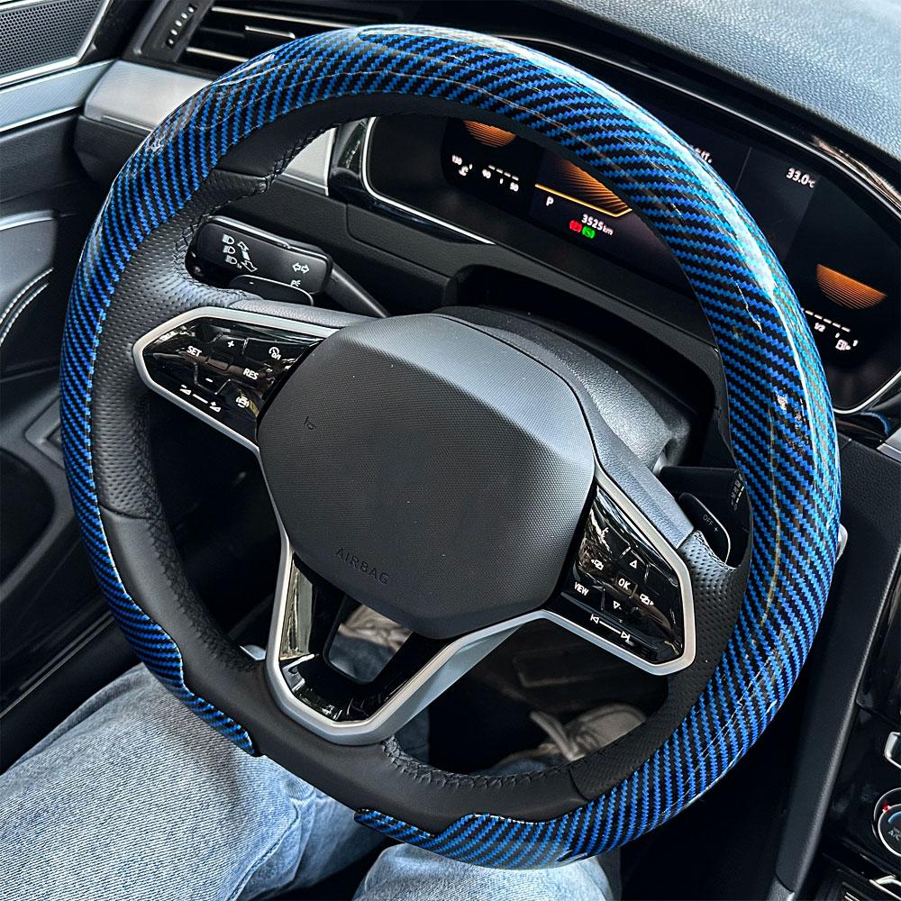 For Suzuki Steering Wheel Cover Carbon Fiber For Swift Vitara S-Cross Dzire Baleno Ertiga Alto Jimny Carry Car Accessories