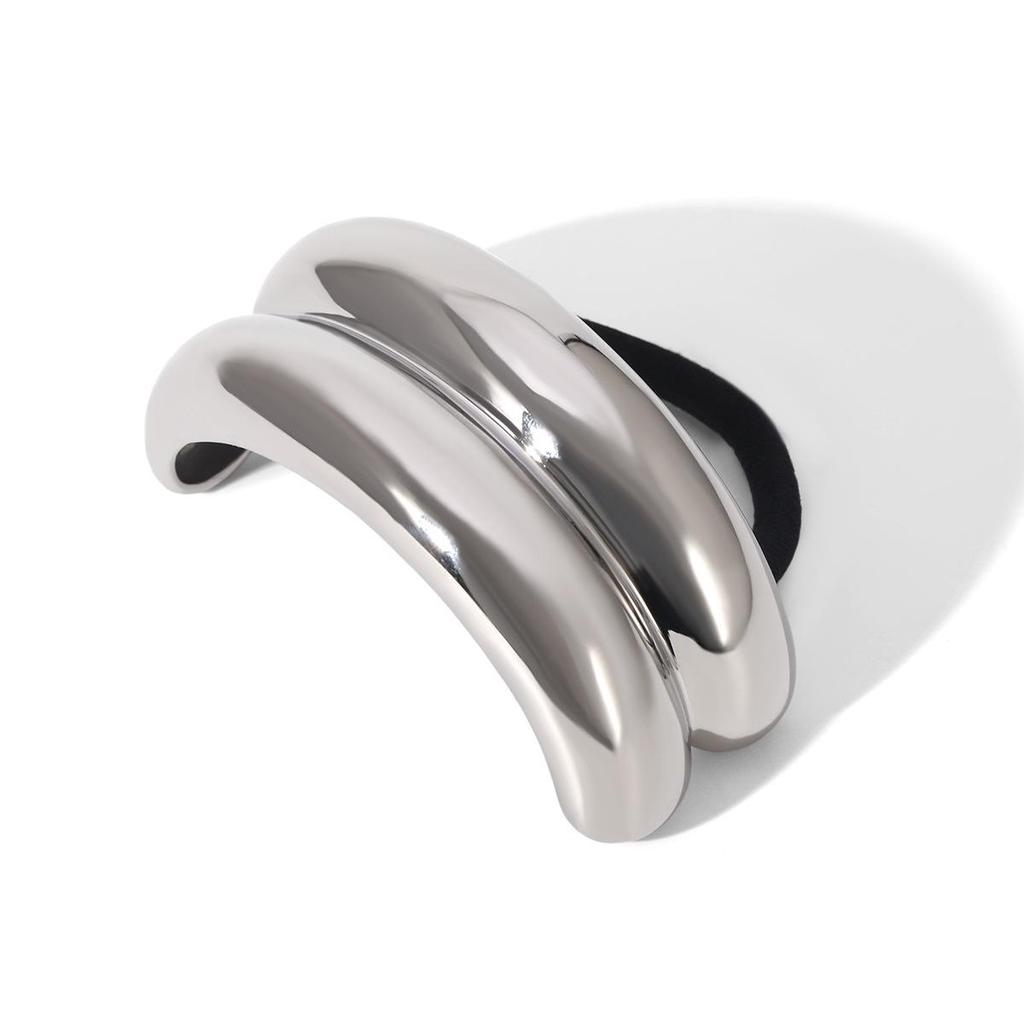 Минималистичная гладкая резинка для волос из нержавеющей стали - Прочная, уникальная, яркая резинка для волос для женщин