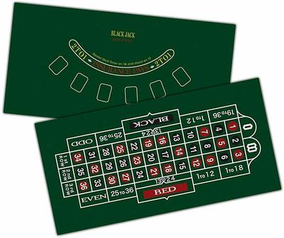 XIAXIN Игровой коврик Рулетка Блэкджек Двусторонний ZA-410 + ZA-411 (Игровой коврик, спецификация США)