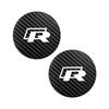 hijk1 ·2Pcs Car Anti-noise Coaster Water Cup Holder Carbon Fiber Pad For VW GTI Atlas Jetta Touareg Variant Golf Polo Taos Nivus Passa